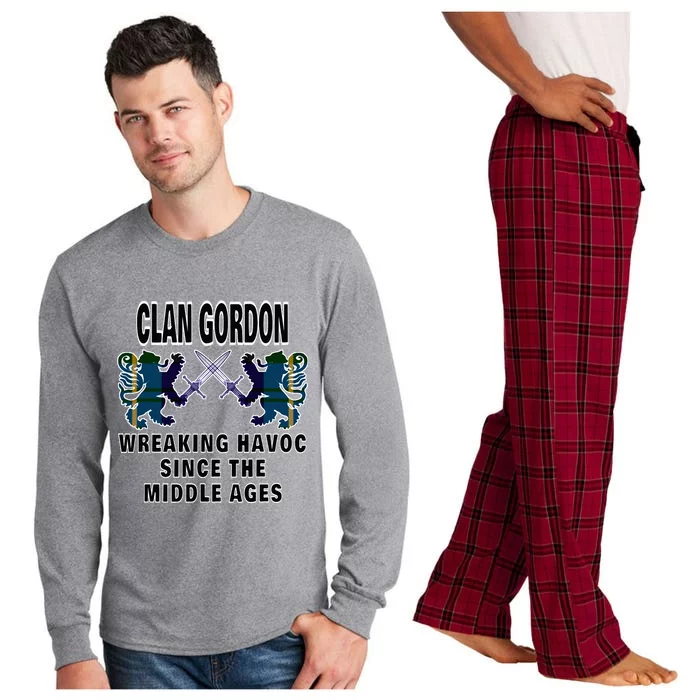 Gordon Scottish Tartan Scotland Family Clan Name Long Sleeve Pajama Set