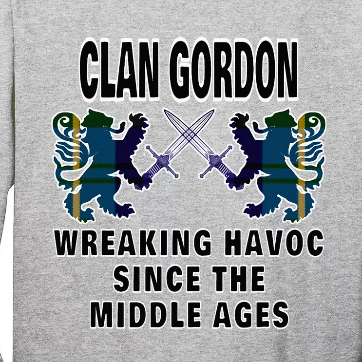 Gordon Scottish Tartan Scotland Family Clan Name Tall Long Sleeve T-Shirt