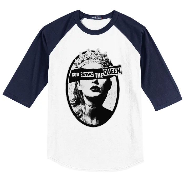 God Save The Queen Baseball Sleeve Shirt