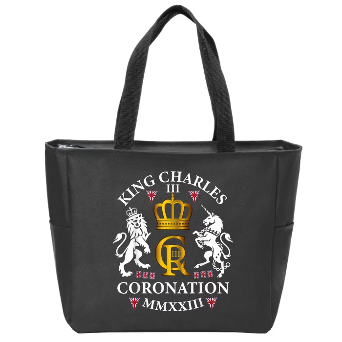 God Save The King King Charles III Zip Tote Bag