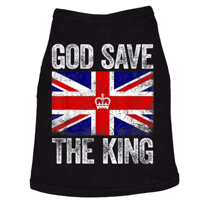 God Save The King King Charles III Doggie Tank