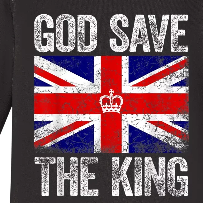 God Save The King King Charles III Baby Long Sleeve Bodysuit