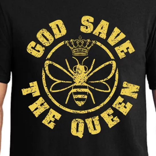 God Save The Queen Bumblebee Honeybee Bee Keeping Bee Keeper Gift Pajama Set