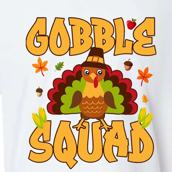 Gobble Squad Turkey Design Gobble Squad Sueded Cloud Jersey T-Shirt