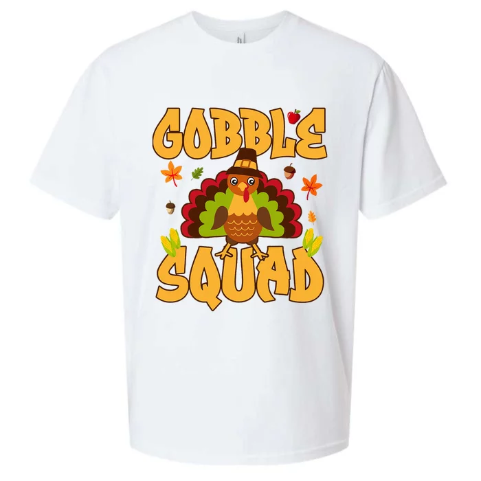 Gobble Squad Turkey Design Gobble Squad Sueded Cloud Jersey T-Shirt