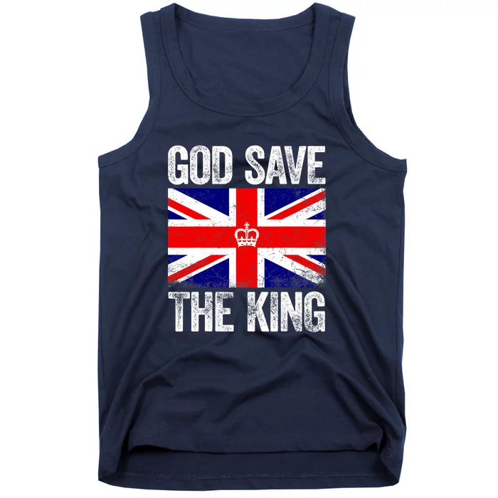 God Save The King Charles III Tee UK Flag Top King Charles Tank Top