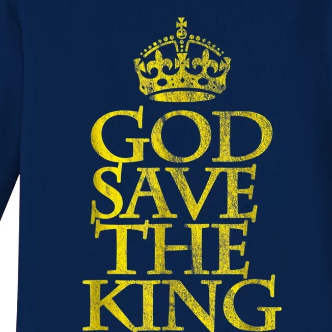 God Save The King King Charles III Apparel Baby Long Sleeve Bodysuit