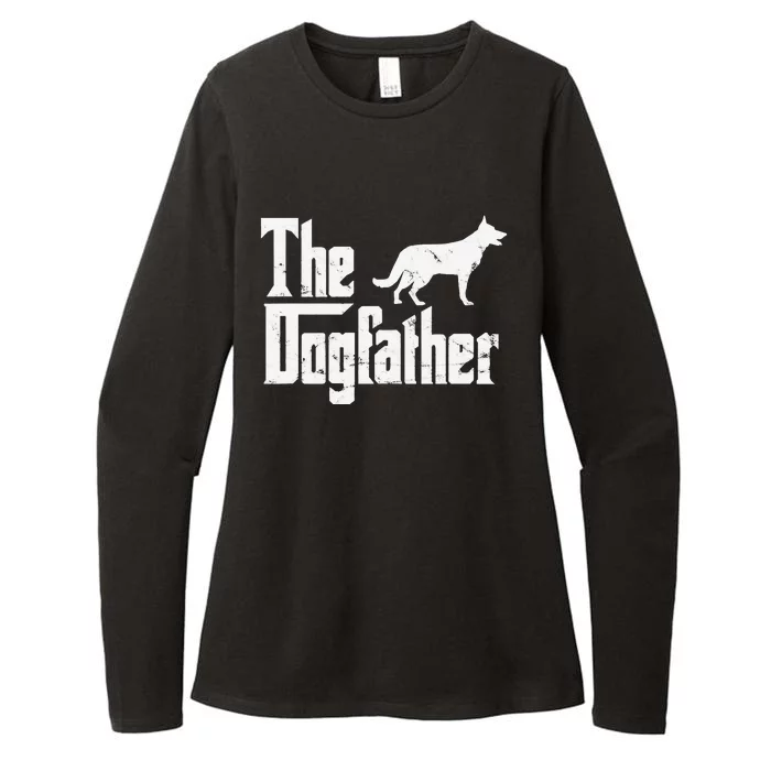 German Shepherd The Dogfather Funny Dog Owner Womens CVC Long Sleeve Shirt