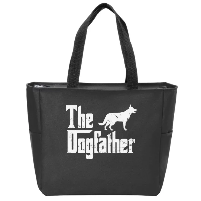 German Shepherd The Dogfather Funny Dog Owner Zip Tote Bag