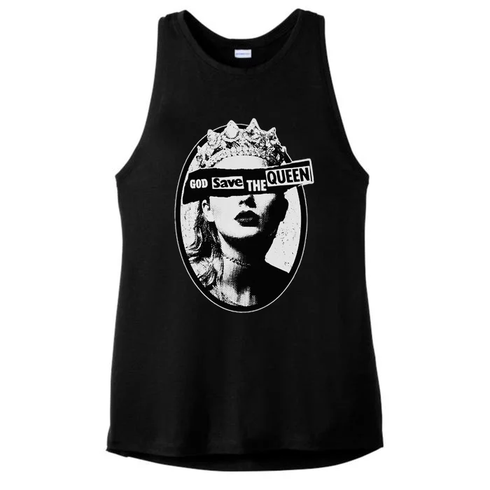 God Save The Queen Ladies Tri-Blend Wicking Tank