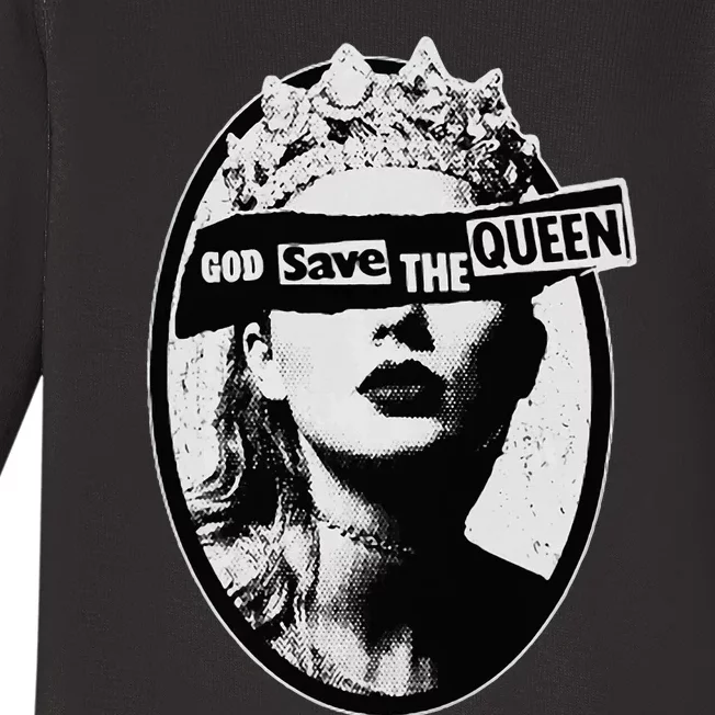 God Save The Queen Baby Long Sleeve Bodysuit