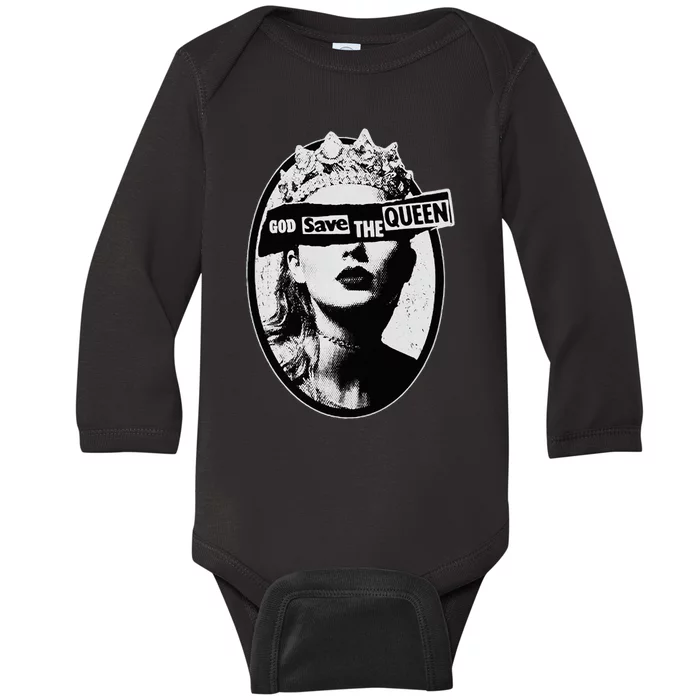 God Save The Queen Baby Long Sleeve Bodysuit