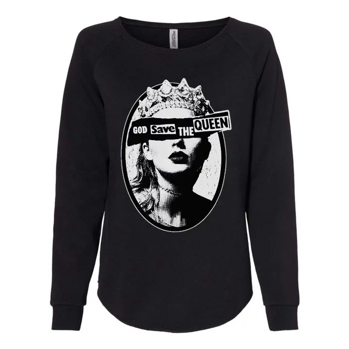 God Save The Queen Womens California Wash Sweatshirt