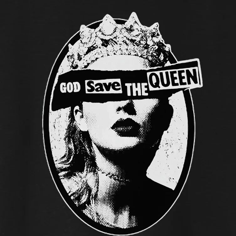 God Save The Queen Women's Crop Top Tee