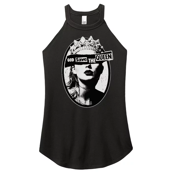 God Save The Queen Women’s Perfect Tri Rocker Tank