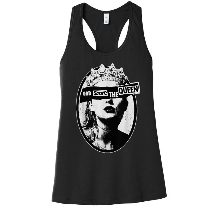 God Save The Queen Women's Racerback Tank