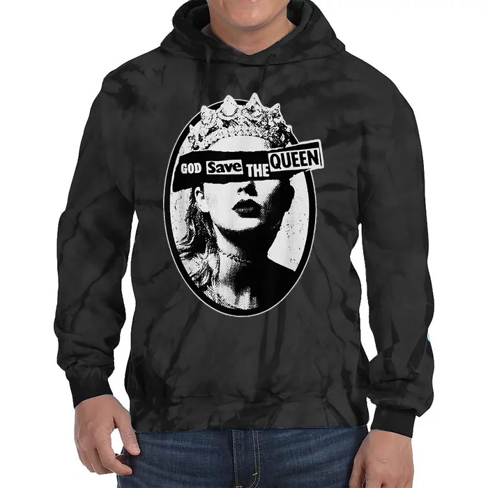 God Save The Queen Tie Dye Hoodie