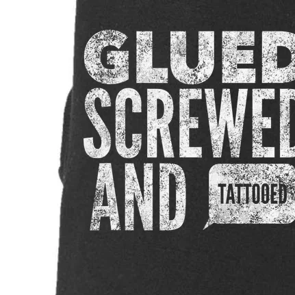 Glued Screwed & Tattooed Doggie 3-End Fleece Hoodie