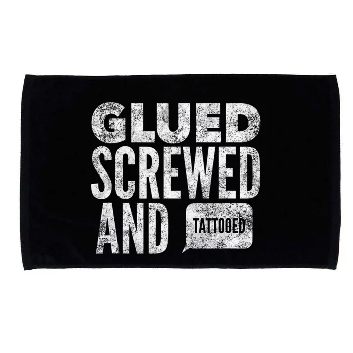 Glued Screwed & Tattooed Microfiber Hand Towel