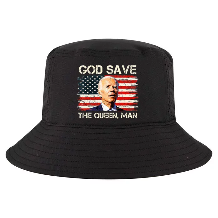 God save the Queen Man Funny Joe Biden Cool Comfort Performance Bucket Hat