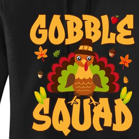 Gobble Squad Turkey Design Gobble Squad Women's Pullover Hoodie