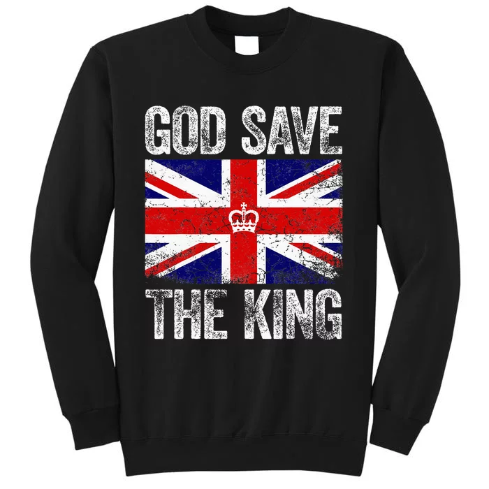 God Save The King Charles Iii. Uk Flag Top King Charles Sweatshirt