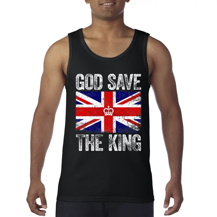 God Save The King Charles Iii. Uk Flag Top King Charles Tank Top