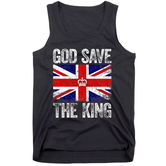 God Save The King Charles Iii. Uk Flag Top King Charles Tank Top