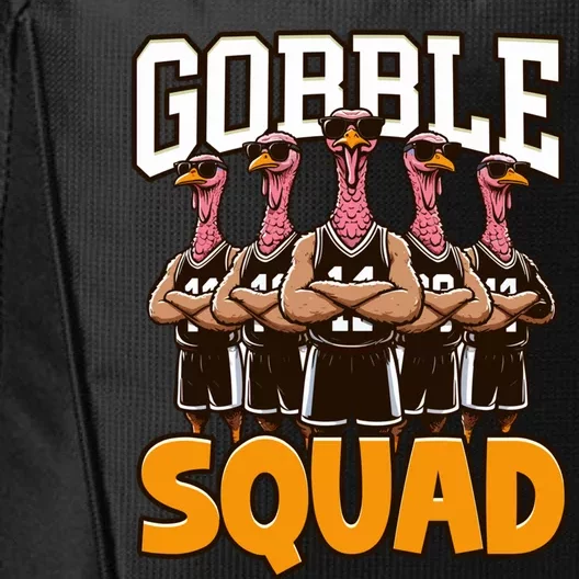 Gobble Squad Turkey Thanksgiving Team Great Gift City Backpack