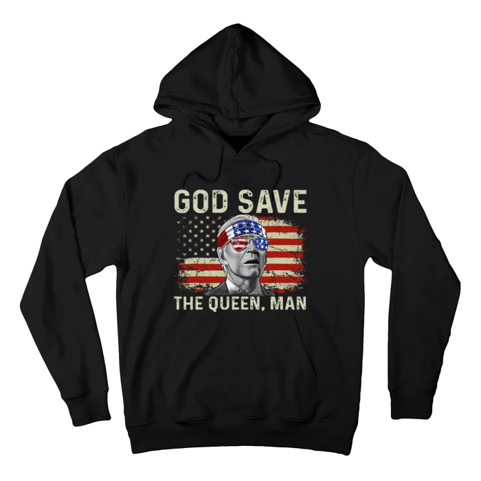 God save the Queen Man Funny Joe Biden Hoodie