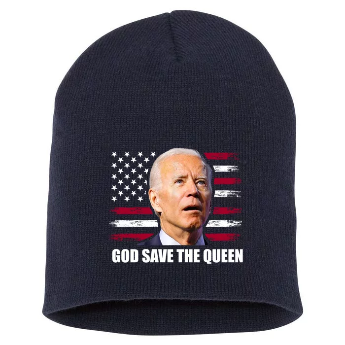 God Save The Queen Man Funny Joe Biden Shirts Short Acrylic Beanie