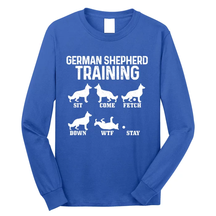 Ger Shepherd Training Funny Dog Ger Shepherd Mom Dad Great Gift Long Sleeve Shirt