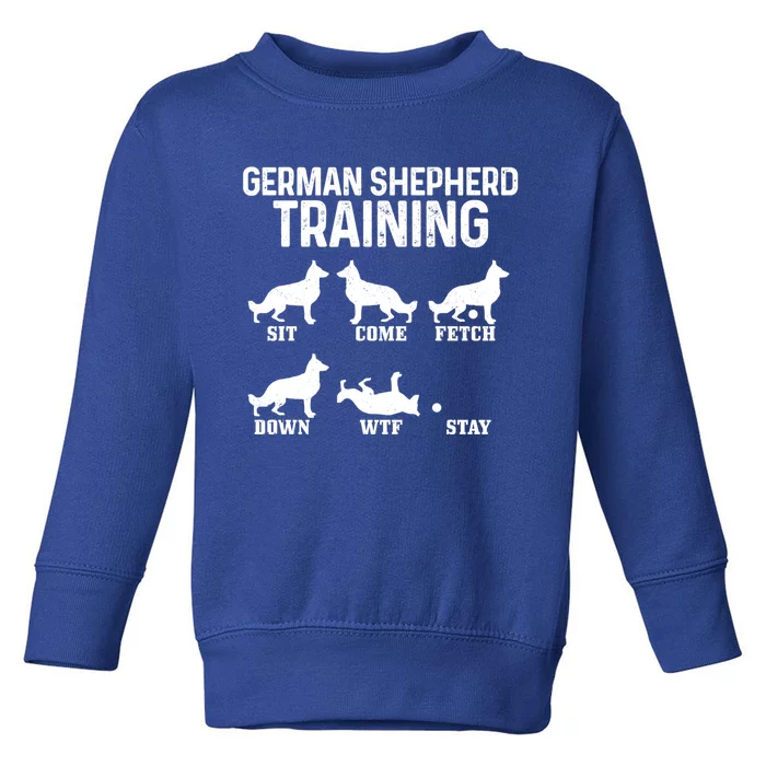 Ger Shepherd Training Funny Dog Ger Shepherd Mom Dad Great Gift Toddler Sweatshirt