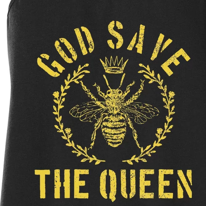 God Save The Queen Bee Queen Bee Women's Racerback Tank