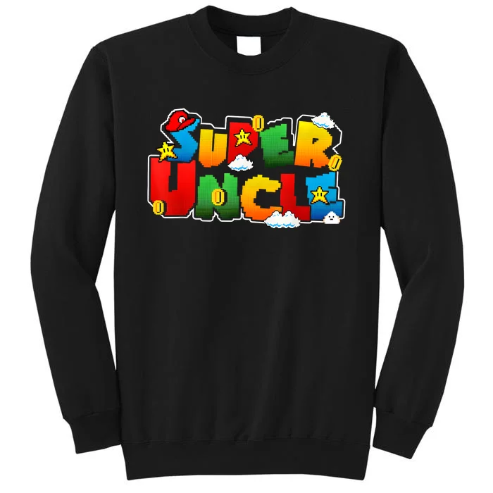 Gamer Super Uncle Funny Father Day Gifts For Uncle Front & Back Sweatshirt