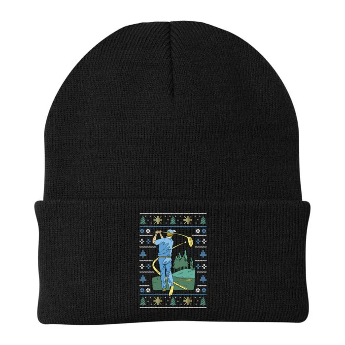 Golf Sport Ugly Christmas Sweater Knit Cap Winter Beanie