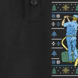 Golf Sport Ugly Christmas Sweater Dry Zone Grid Performance Polo