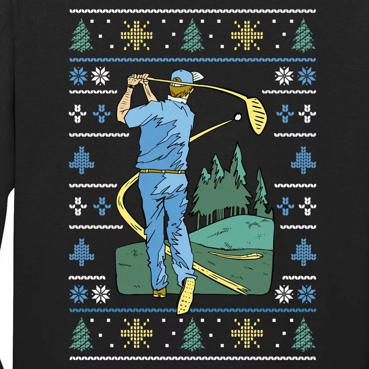 Golf Sport Ugly Christmas Sweater Tall Long Sleeve T-Shirt