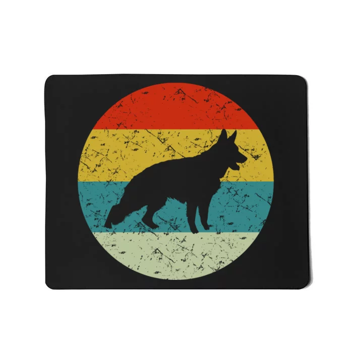 German Shepherd Vintage Dog 70s Mousepad