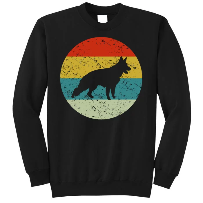 German Shepherd Vintage Dog 70s Tall Sweatshirt