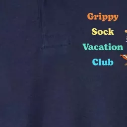 Grippy Sock Vacation Club Funny Apparel Softstyle Adult Sport Polo