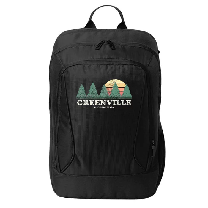 Greenville Sc Vintage Throwback Retro 70s City Backpack