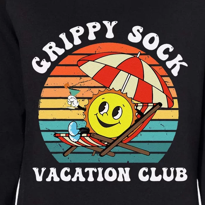 Grippy Sock Vacation Club Funny Womens California Wash Sweatshirt