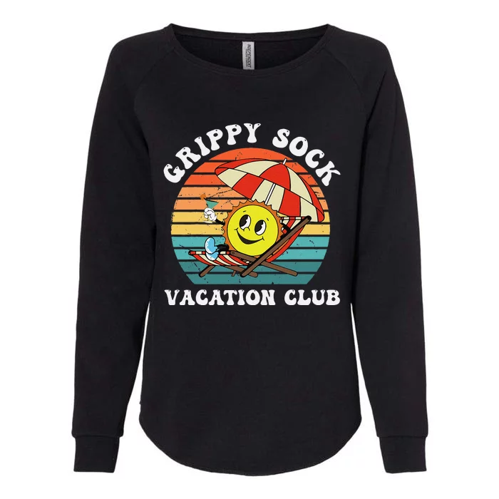 Grippy Sock Vacation Club Funny Womens California Wash Sweatshirt