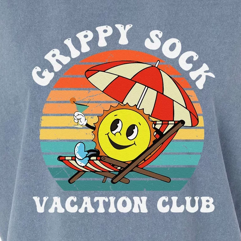 Grippy Sock Vacation Club Funny Garment-Dyed Women's Muscle Tee