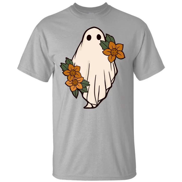 Ghost Sunflower Vintage Halloween Tall T-Shirt