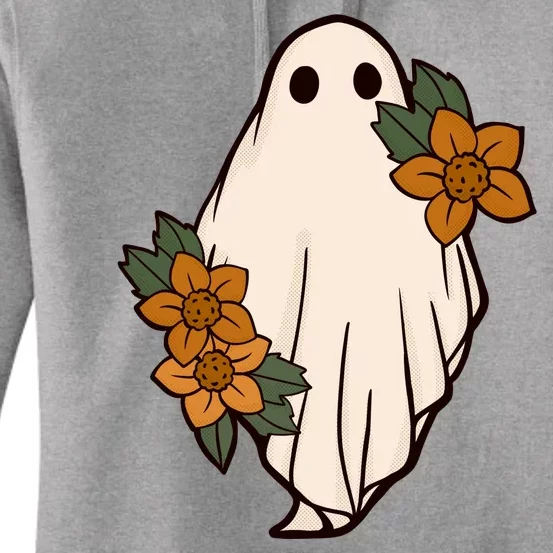 Ghost Sunflower Vintage Halloween Women's Pullover Hoodie