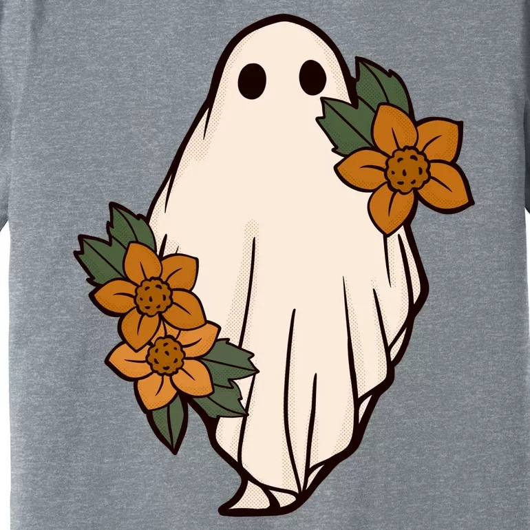 Ghost Sunflower Vintage Halloween Premium T-Shirt