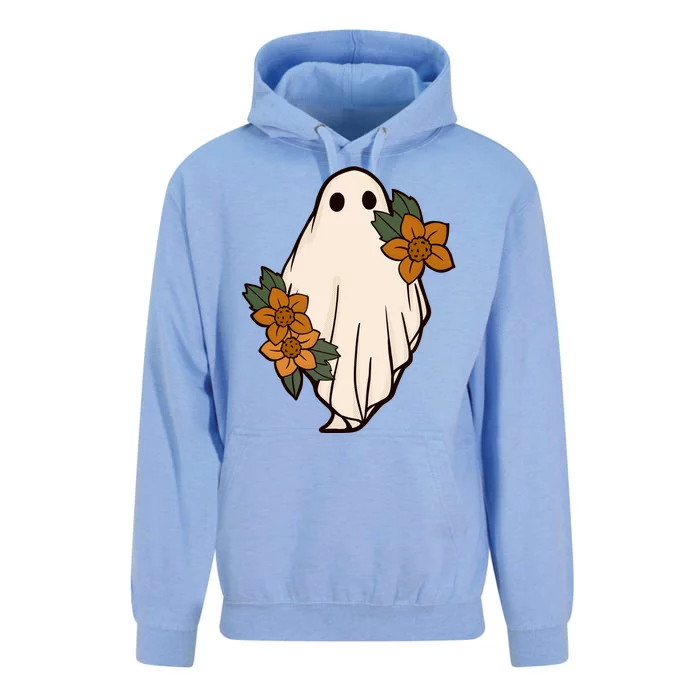 Ghost Sunflower Vintage Halloween Unisex Surf Hoodie