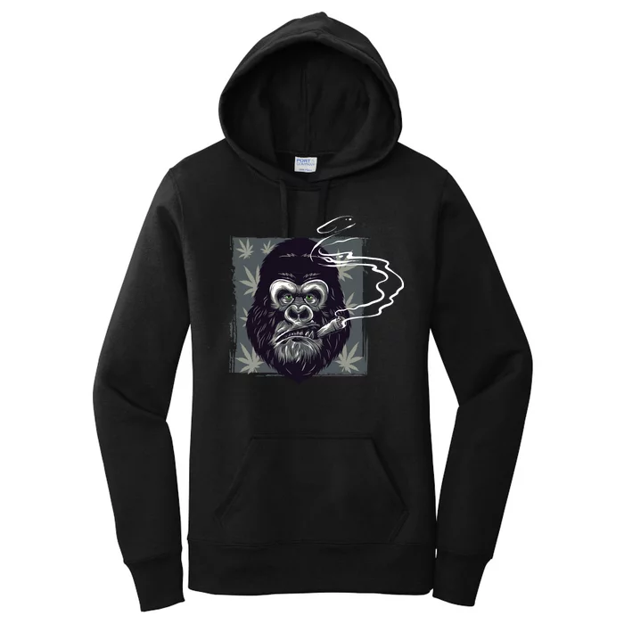 Gorilla Smoke Weed Women's Pullover Hoodie